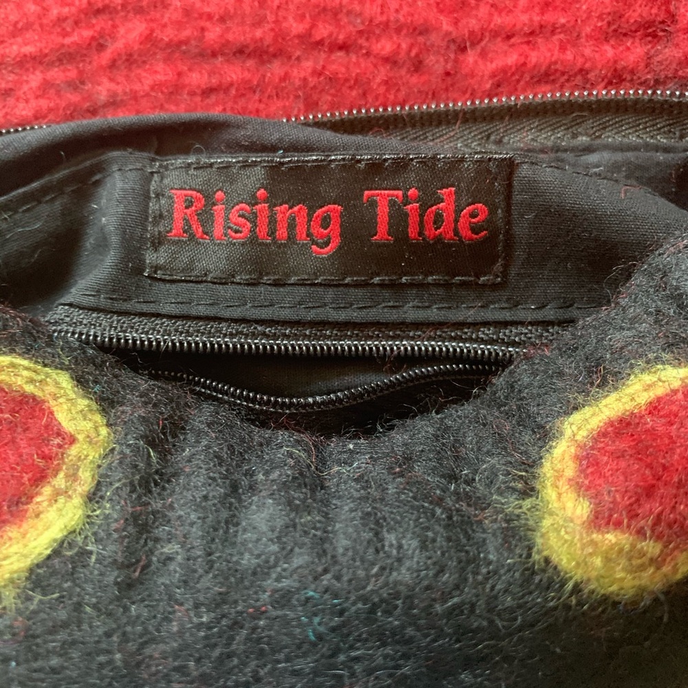 Rising Tide Multicolored Boho Wool Shoulder Bag S… - image 6